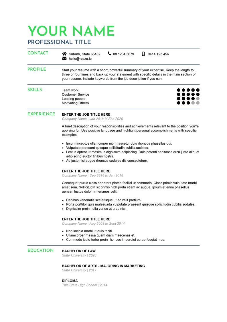 professional resume maker online
